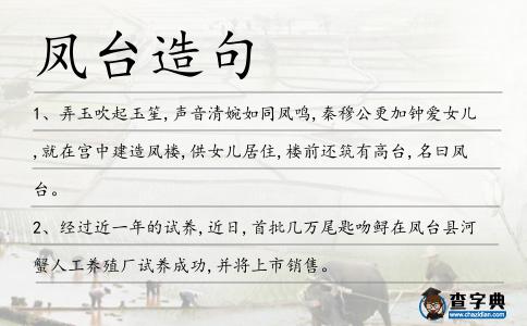 鳳臺造句