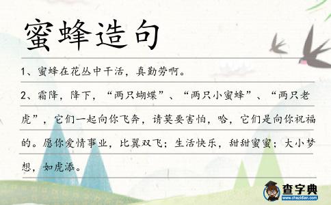 蜜蜂造句