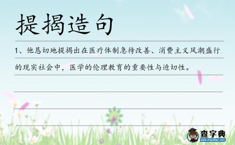 提揭造句