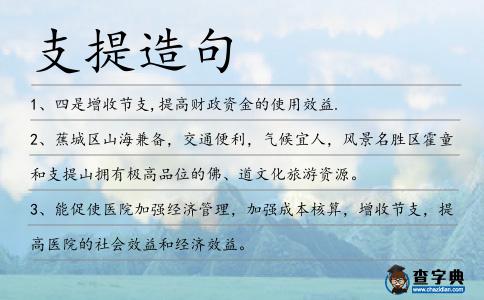 支提造句