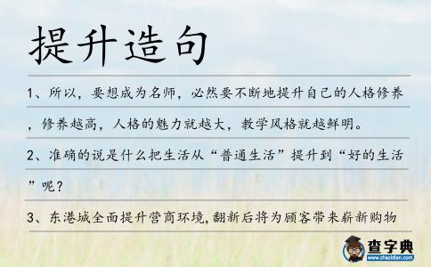 提升造句