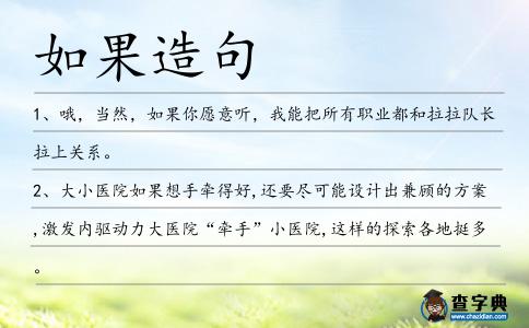 如果造句