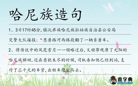 哈尼族造句