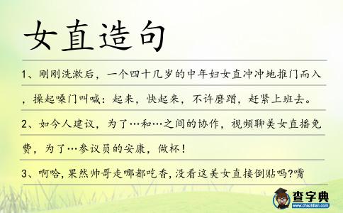 女直造句