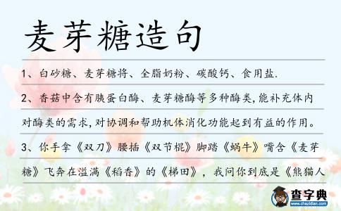 麥芽糖造句