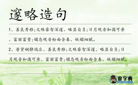 邃略造句