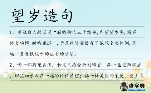 望歲造句