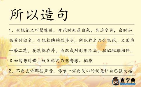 所以造句