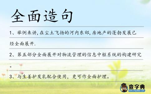 全面造句