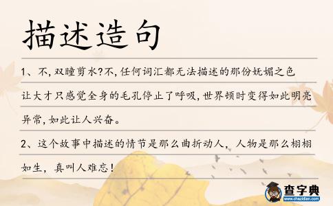 描述造句