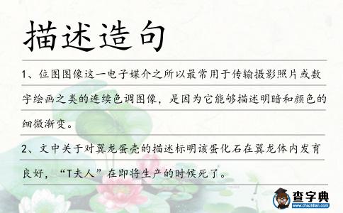 描述造句