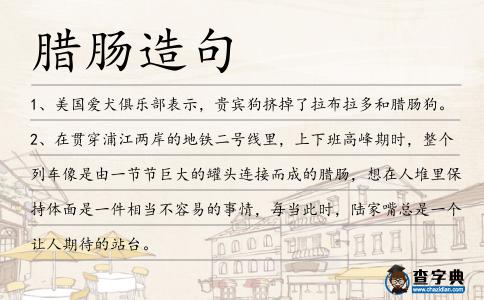 臘腸造句