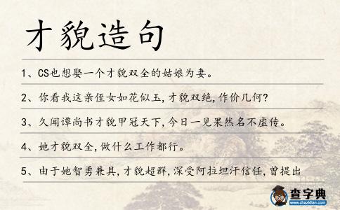 才貌造句
