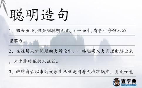聰明造句