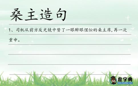 桑主造句