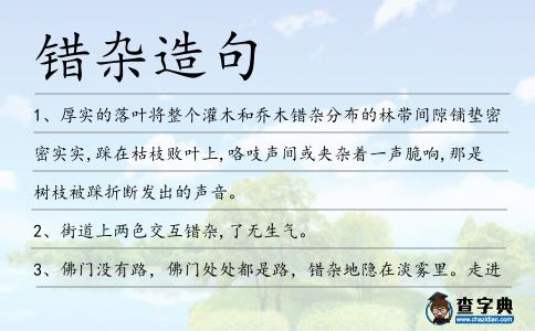 錯雜造句