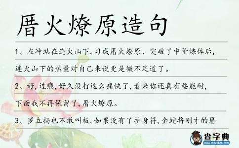 厝火燎原造句
