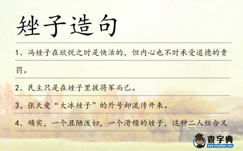 矬子造句