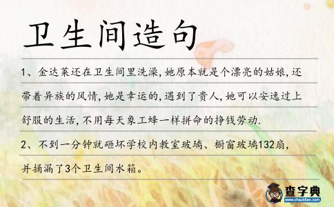 衛生間造句