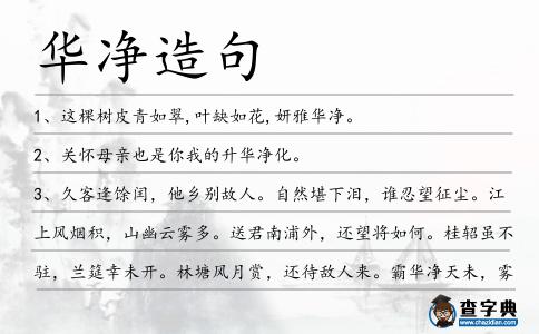 華凈造句