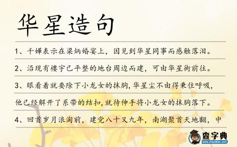 華星造句