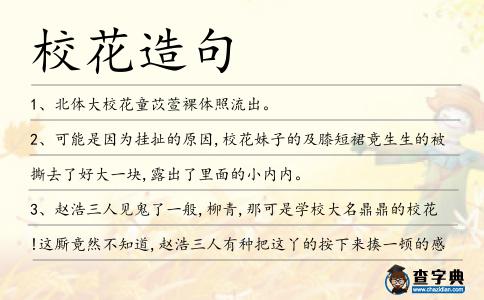 校花造句