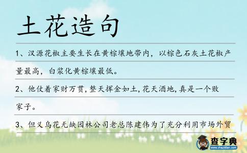 土花造句