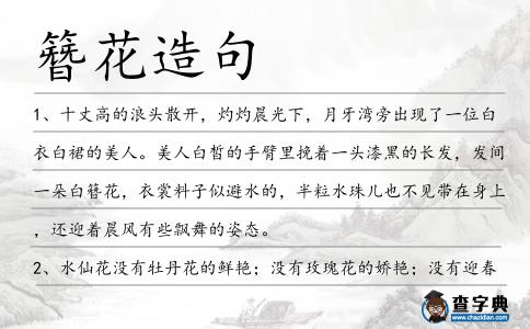 簪花造句