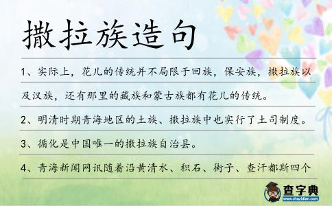 撒拉族造句
