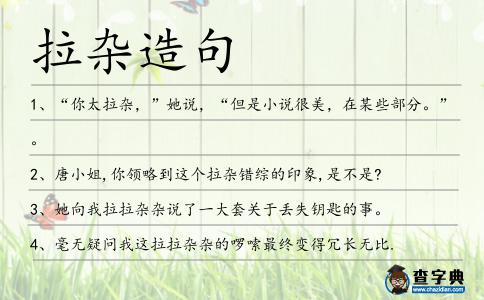 拉雜造句