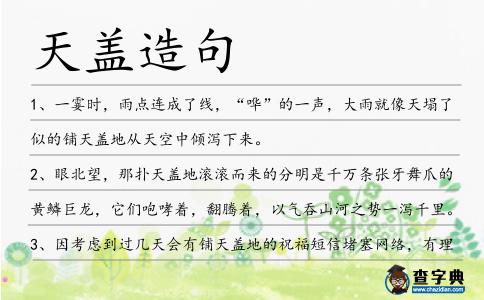 天蓋造句