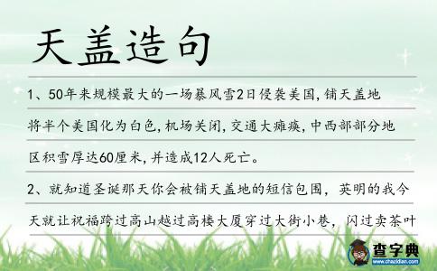 天蓋造句