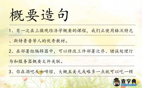 概要造句