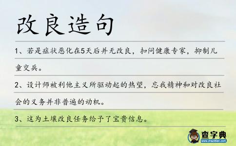 改良造句