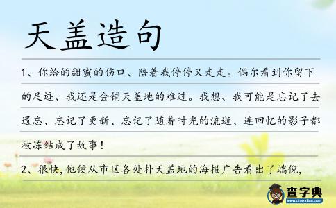 天蓋造句