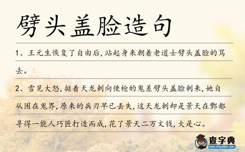 劈頭蓋臉造句