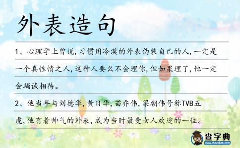 外表造句