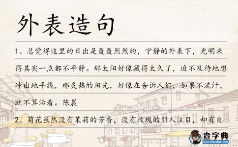 外表造句