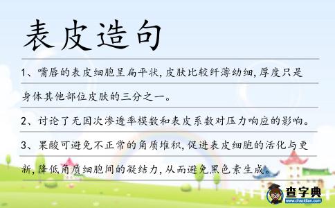 表皮造句