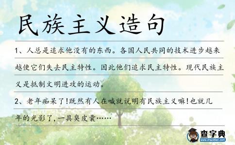 民族主義造句