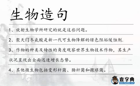生物造句