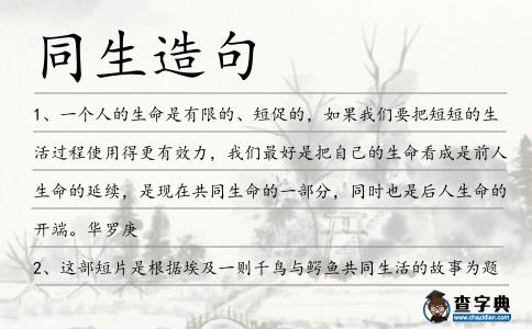 同生造句