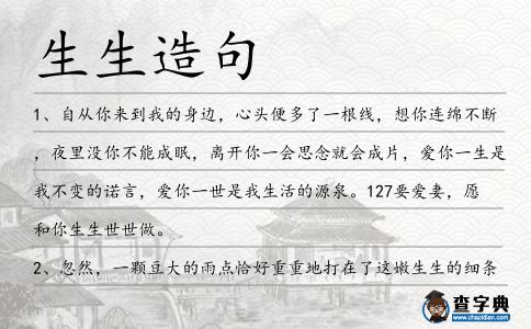 生生造句