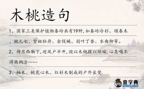 木桃造句