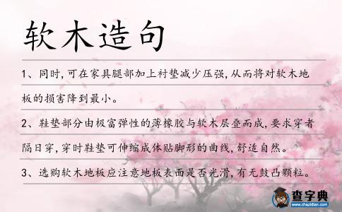 軟木造句
