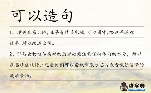 可以造句
