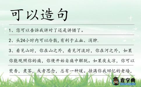 可以造句