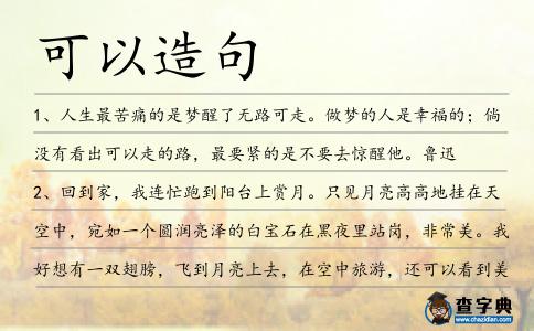 可以造句