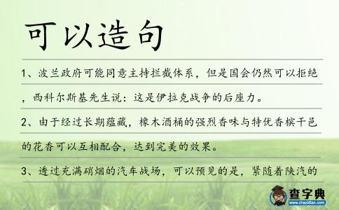 可以造句