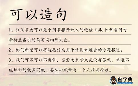 可以造句